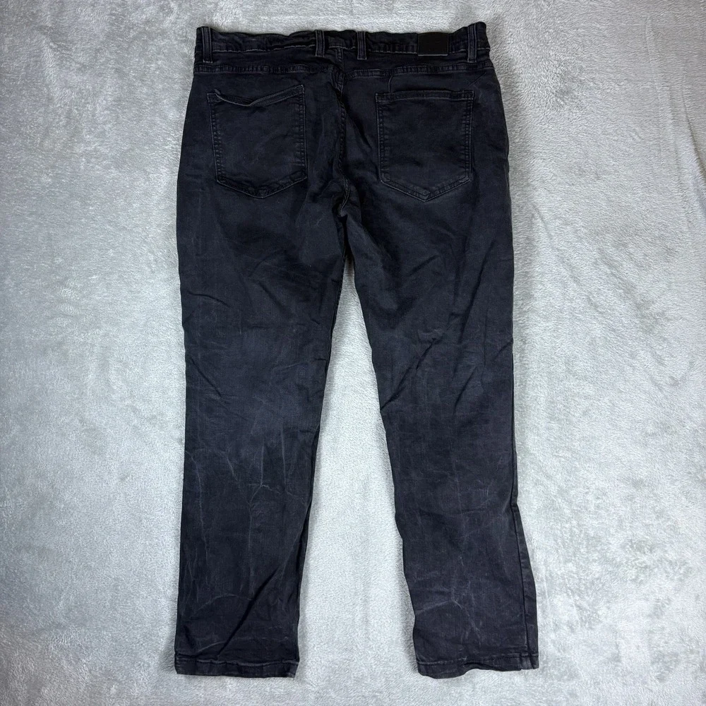 Mugsy Pardon My Take PMT Clutch Jeans Mens 40x30 (Fits 38x29) Black Stretch‎